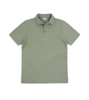Trunk Moxon Short Sleeve Polo Shirt: Green Tea