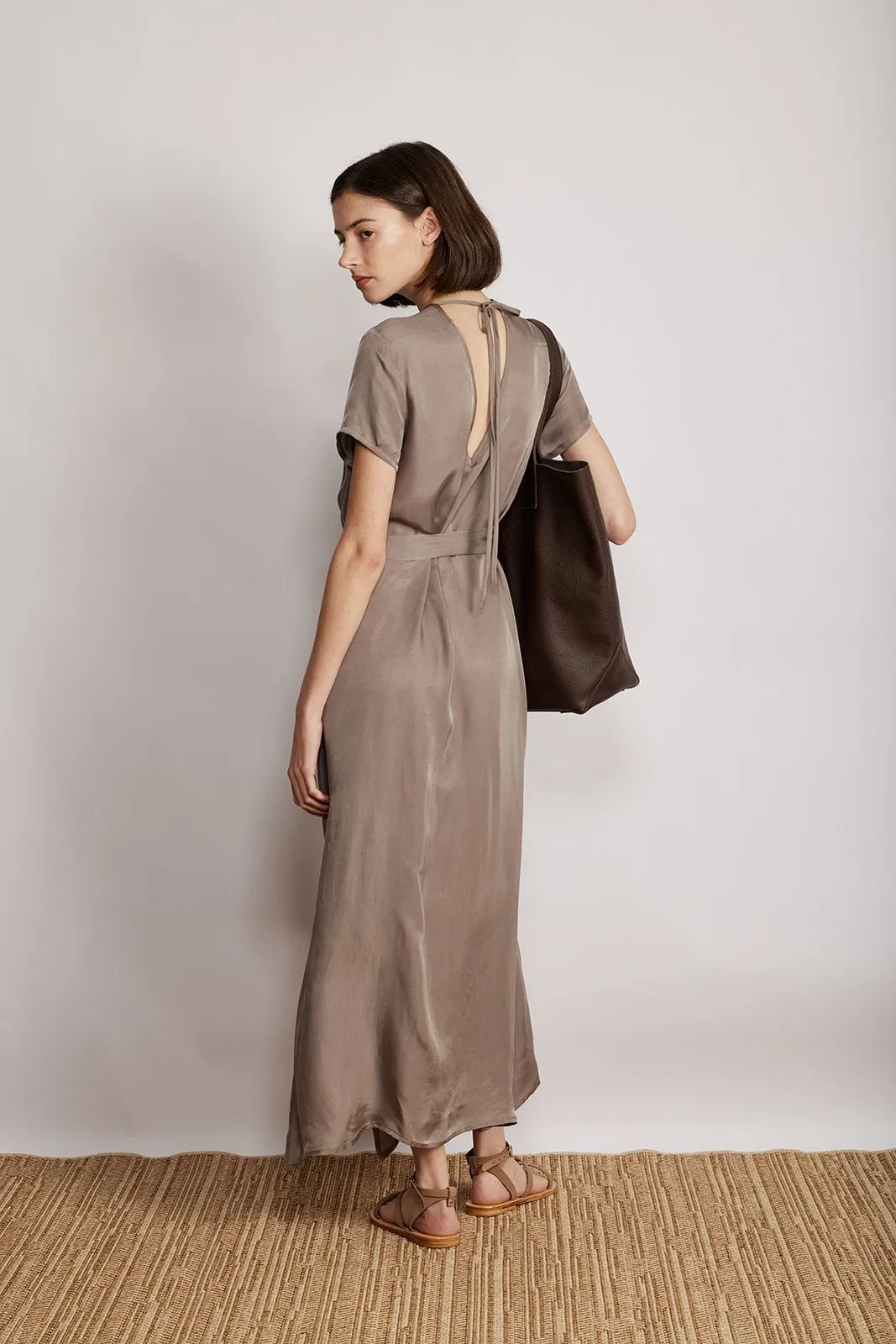 UMA DRESS LIGHT BROWN