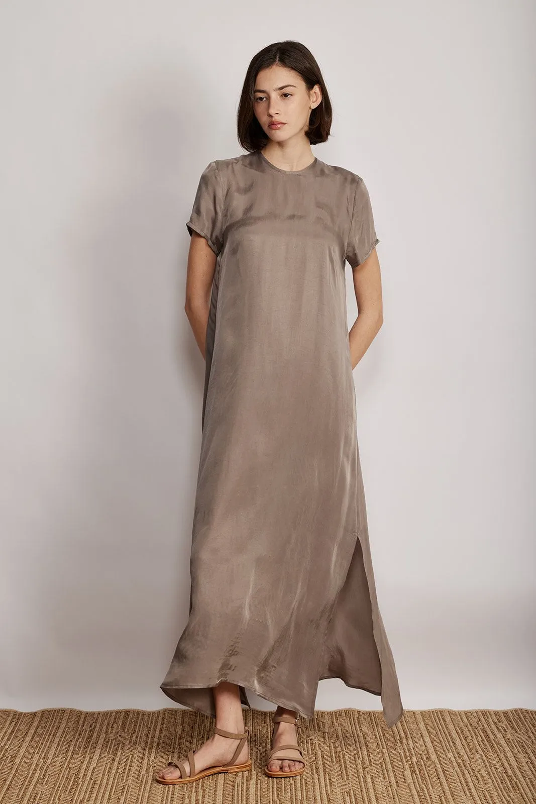 UMA DRESS LIGHT BROWN