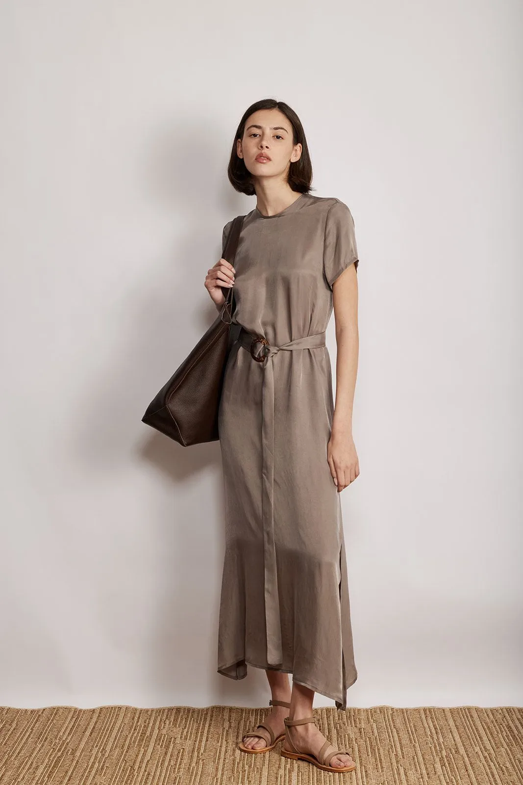 UMA DRESS LIGHT BROWN