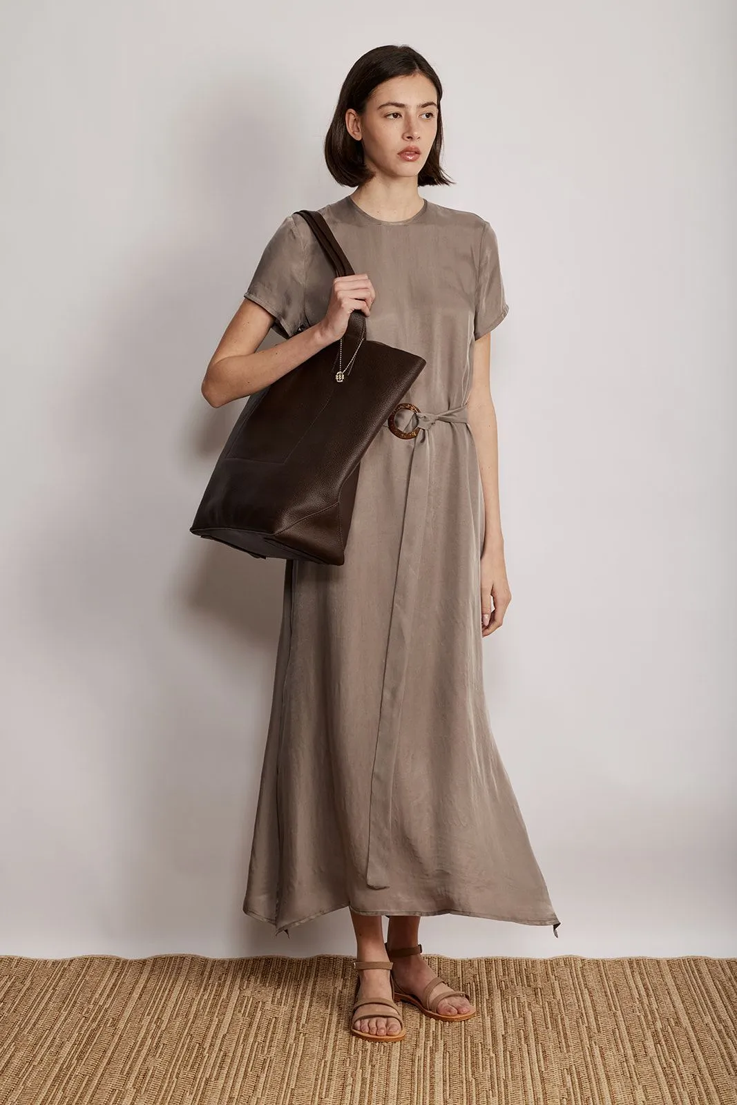 UMA DRESS LIGHT BROWN