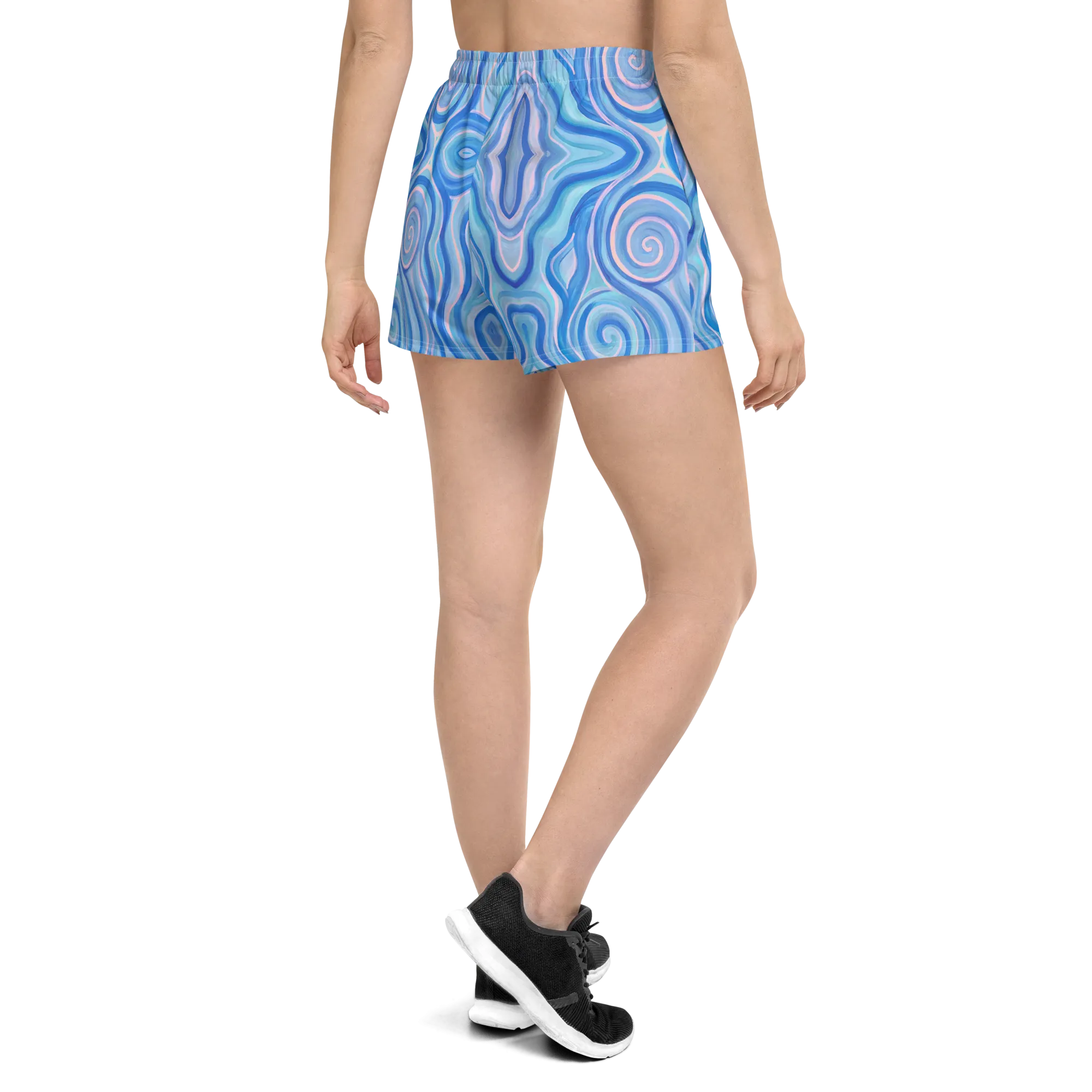 Unisex Running Shorts (Recycled Material)- "Aqua" Design