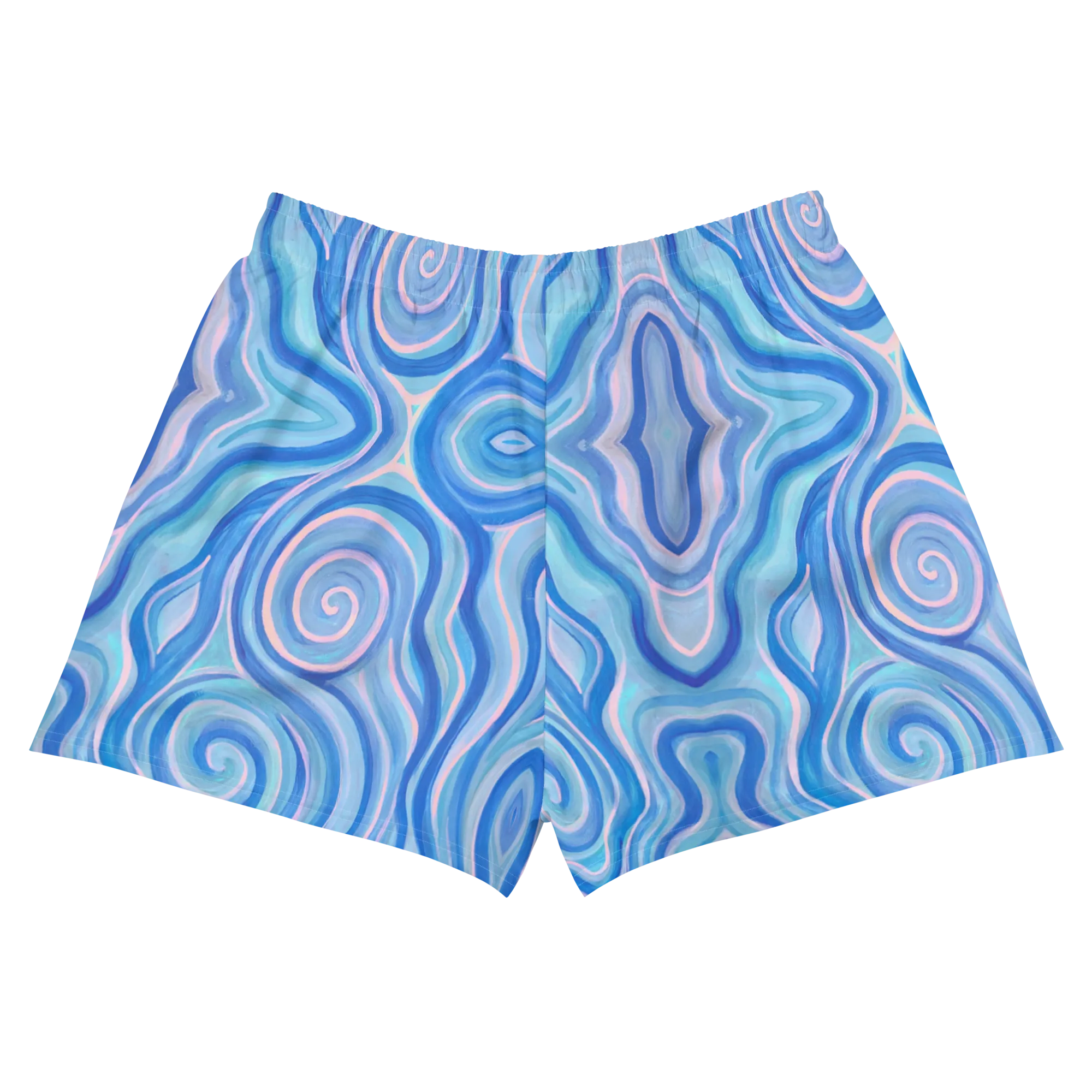 Unisex Running Shorts (Recycled Material)- "Aqua" Design