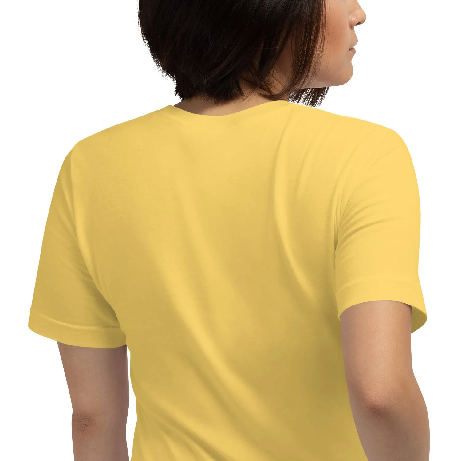 Unisex short-sleeve yellow t-shirt