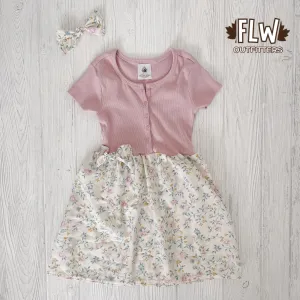 Upcycled Dress 18m-4T Mini Wildflowers