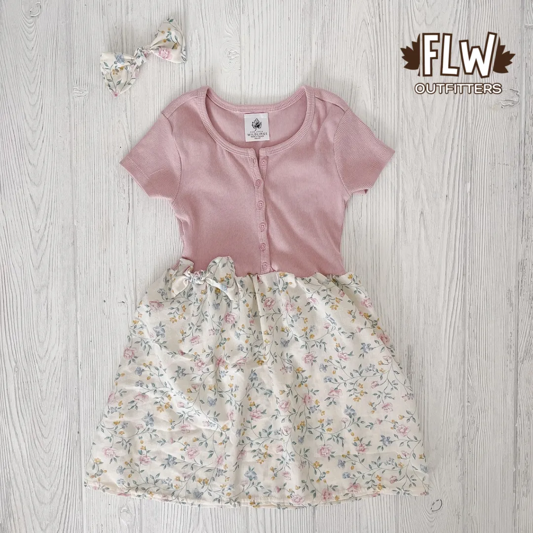 Upcycled Dress 18m-4T Mini Wildflowers