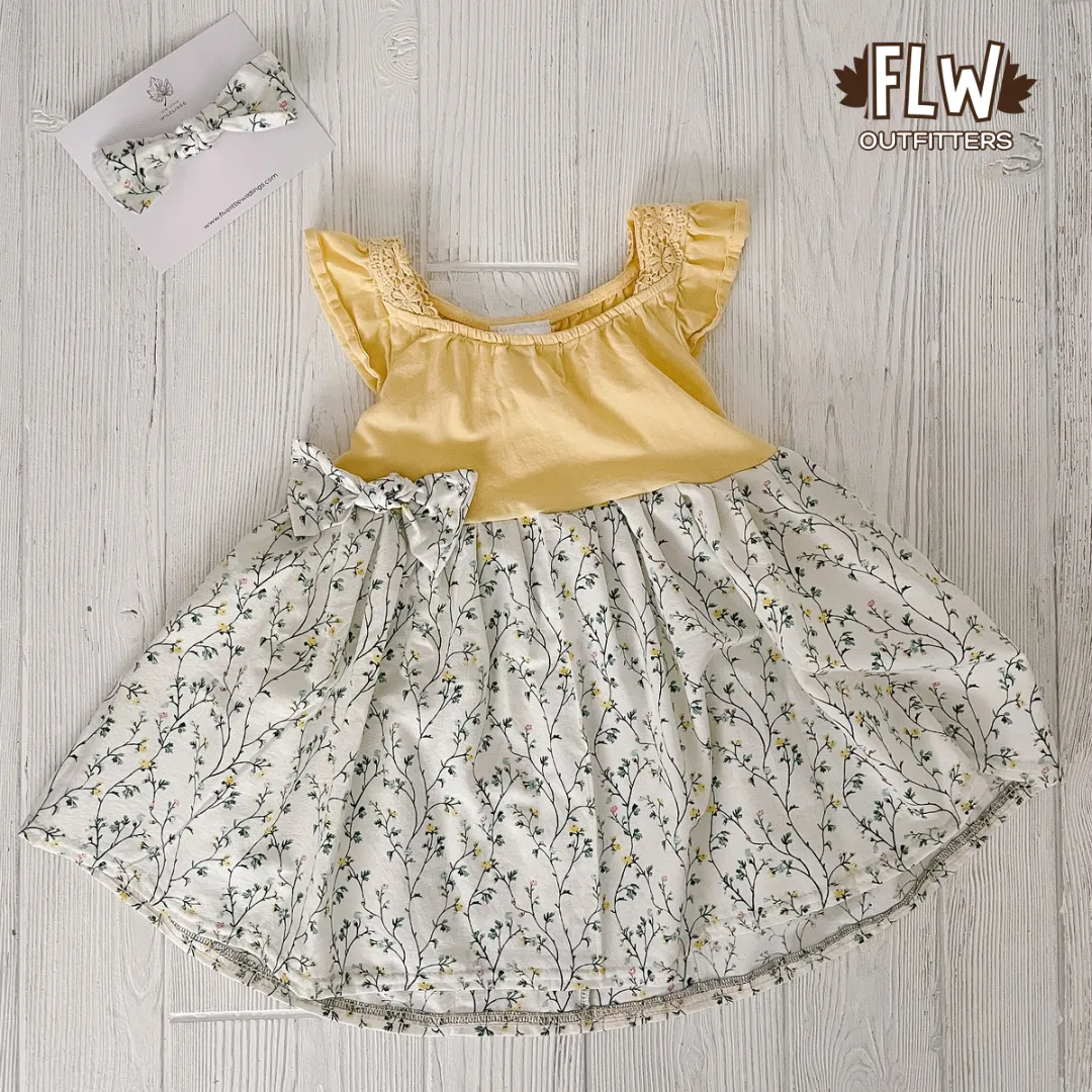 Upcycled Dress 18m-4T Springy Floral