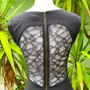 Urban Outfitters Black Lace Back Dress