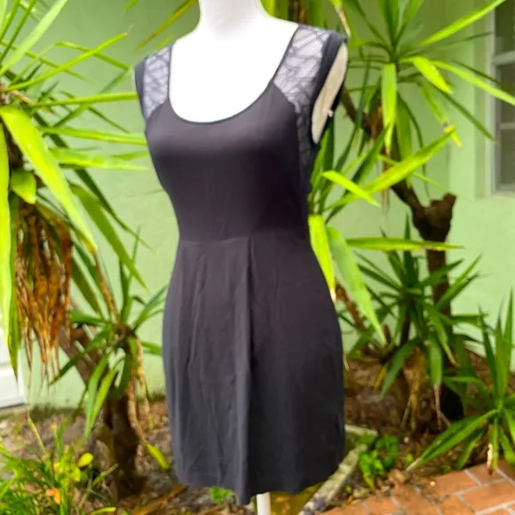 Urban Outfitters Black Lace Back Dress