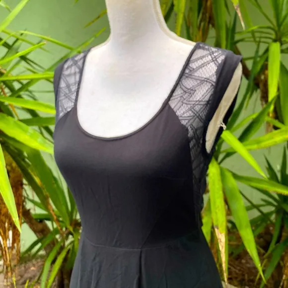 Urban Outfitters Black Lace Back Dress