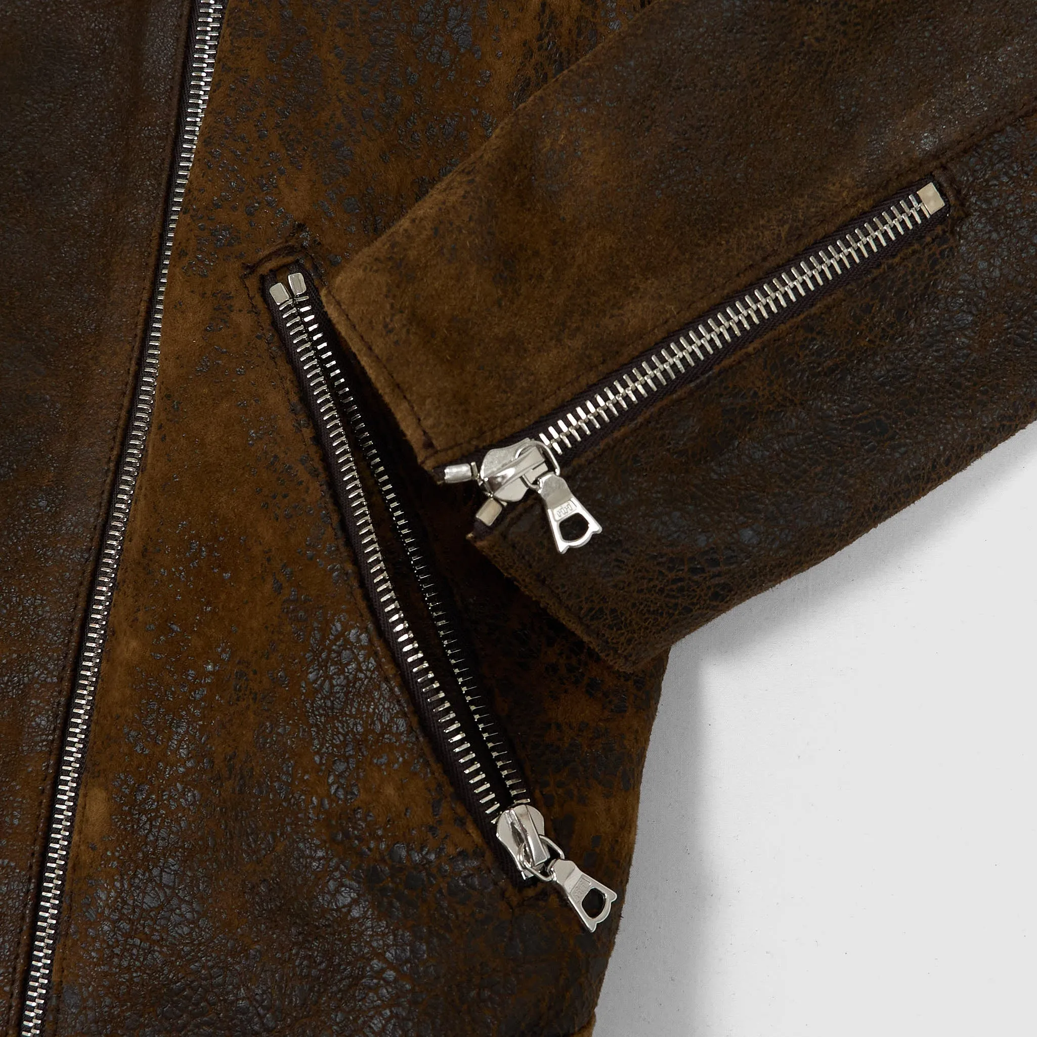 Ventcouvert Ladies Vintage Leather Biker Jacket
