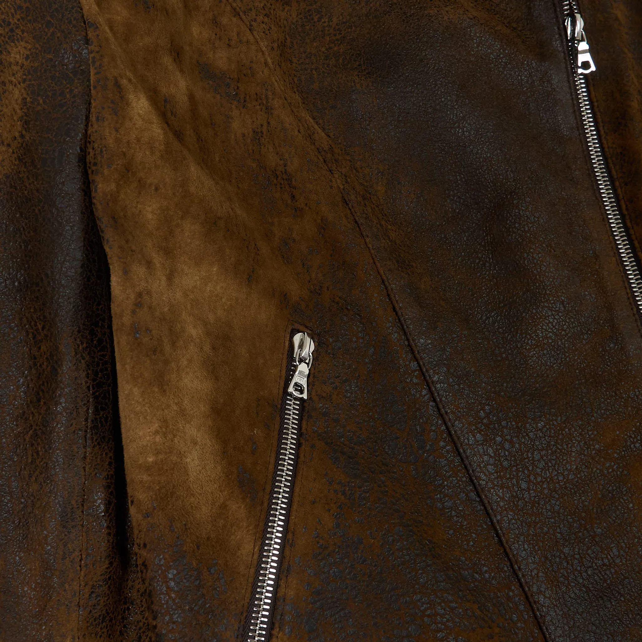 Ventcouvert Ladies Vintage Leather Biker Jacket