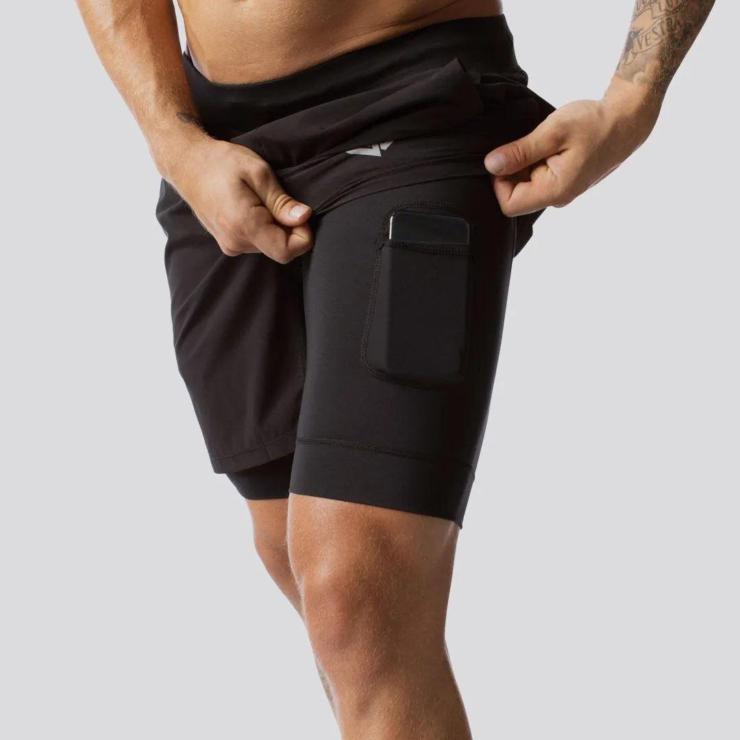 Versatile Short w/ Compression (Black)