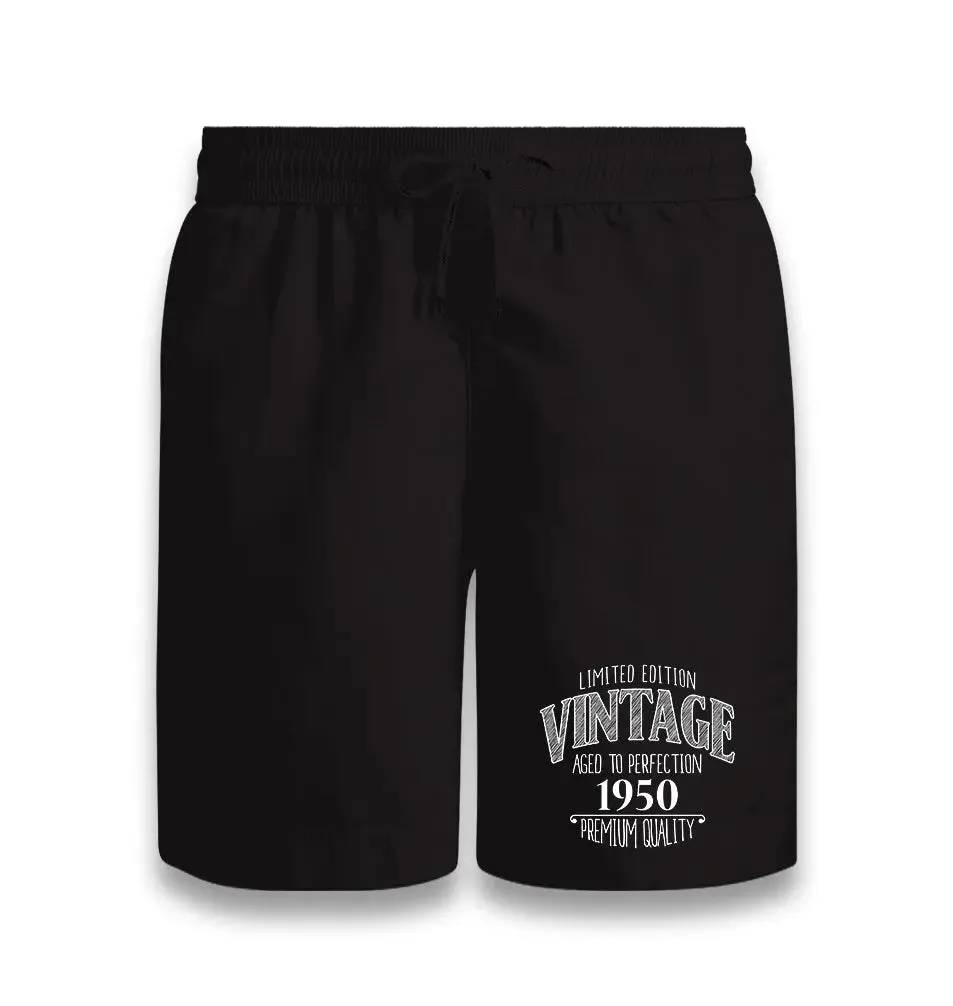 Vintage Premium 1950 Black Shorts