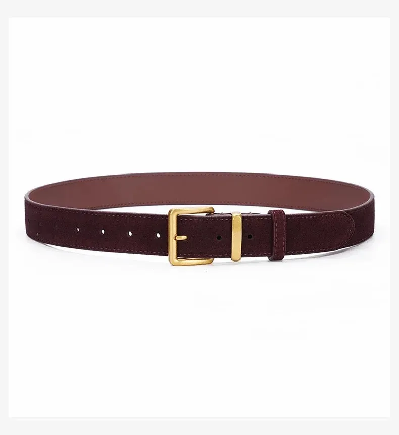 Vintage Suede Leather Belt
