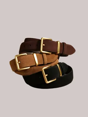 Vintage Suede Leather Belt