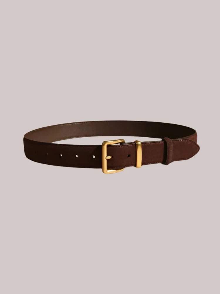 Vintage Suede Leather Belt