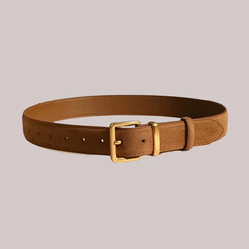 Vintage Suede Leather Belt