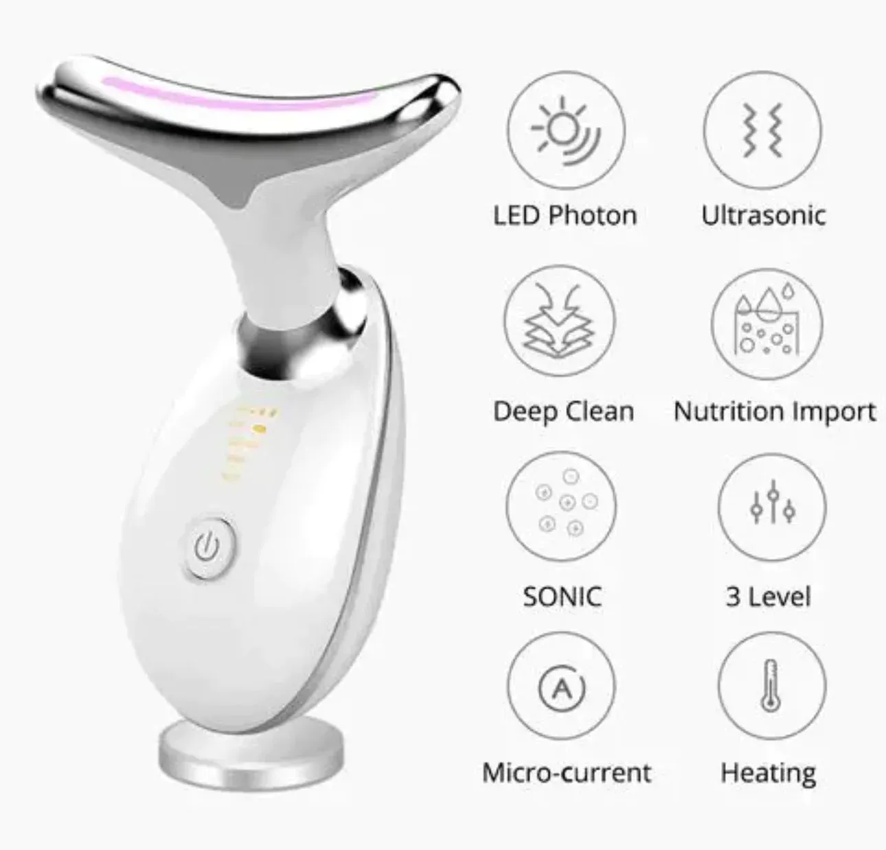Wavy Chic Beauty Facial Massager, 7 Color Wavy Acne Beauty