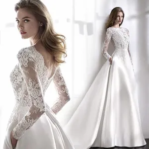 Wedding Dresses Bride Dress Elegant Full Case Court Train