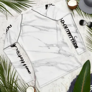 White Marble L/S SPF Tee