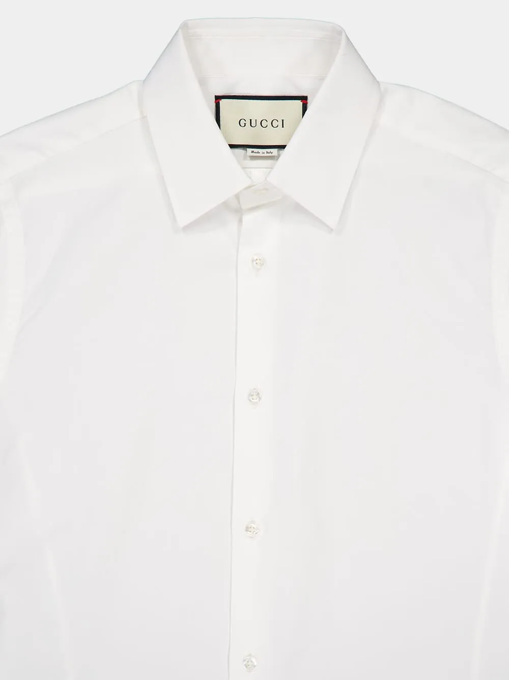 White Tailored Cotton Shirt