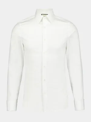 White Tailored Cotton Shirt