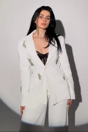Winee Diamante Blazer Set