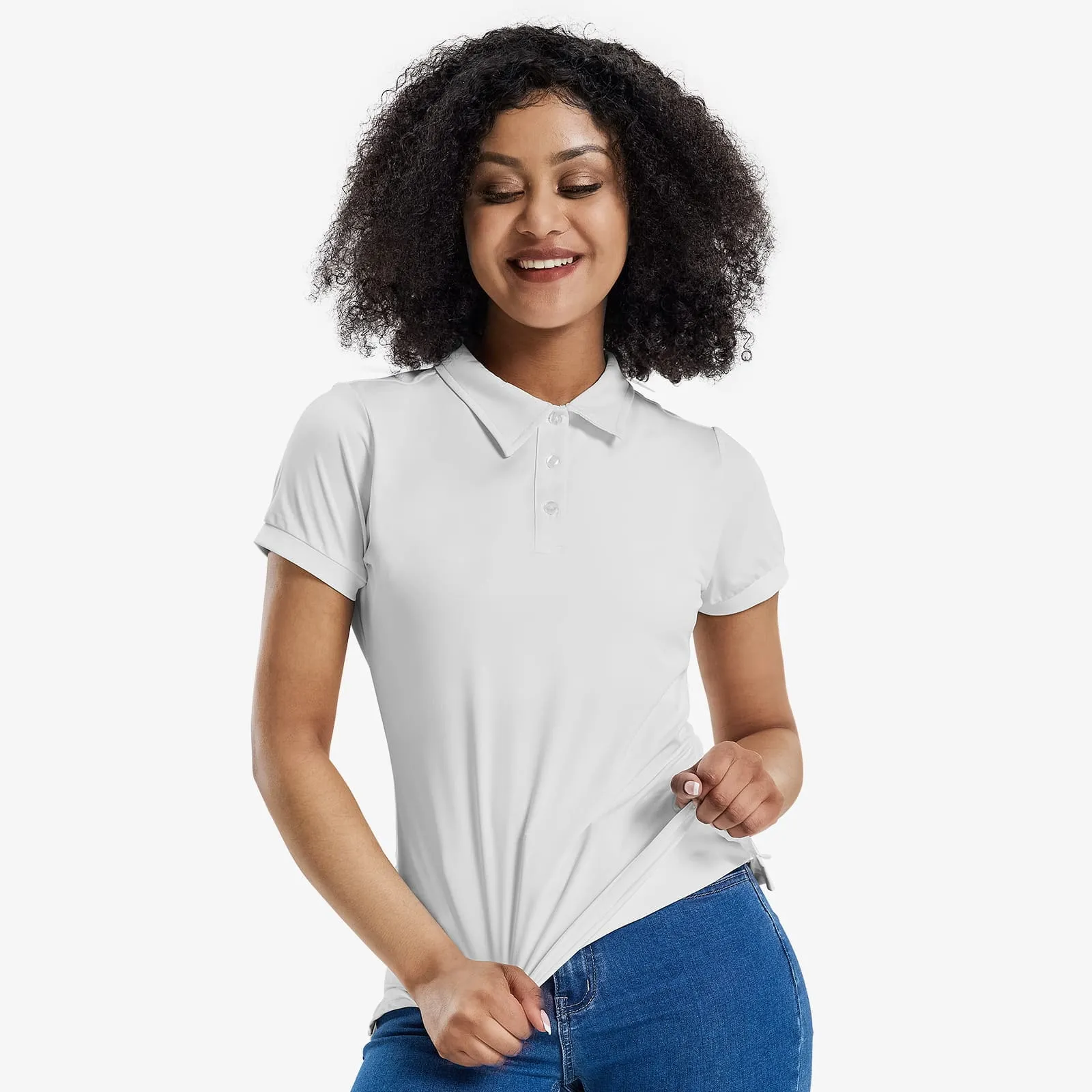 Women's Golf Polo Shirts Short Sleeve Dry Fit Athletic Shirts