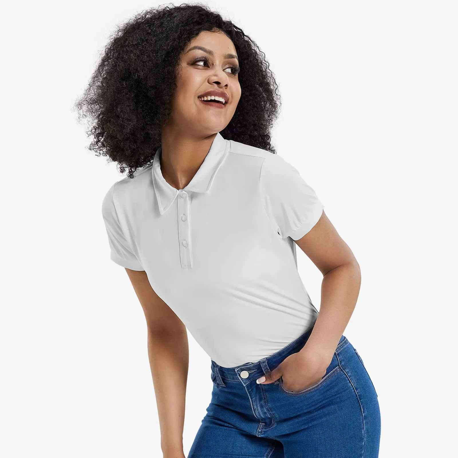 Women's Golf Polo Shirts Short Sleeve Dry Fit Athletic Shirts