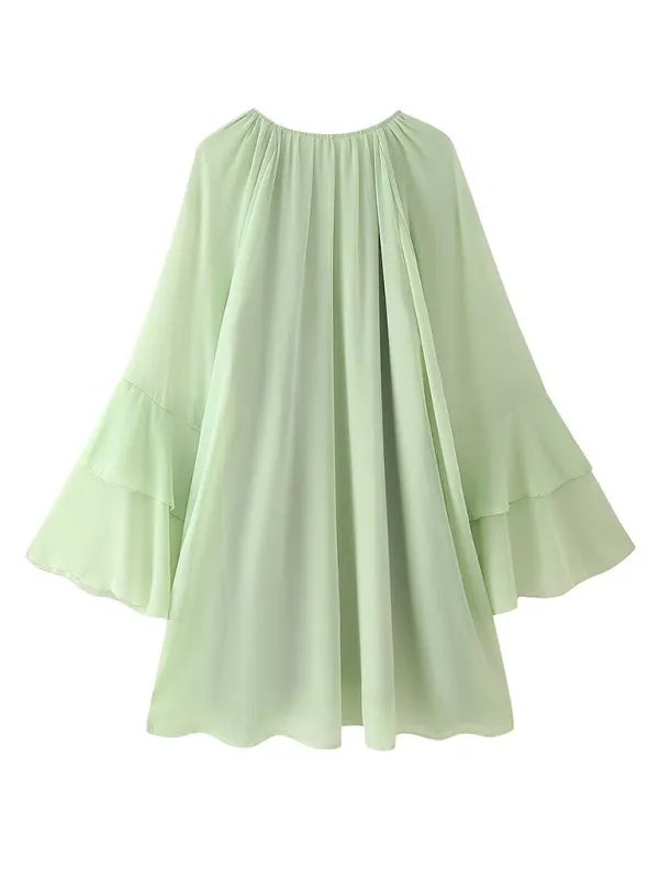 Wome's Layered Ruffle Dress