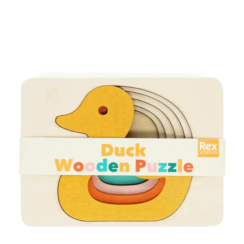 Wooden Layered Puzzle - Duck