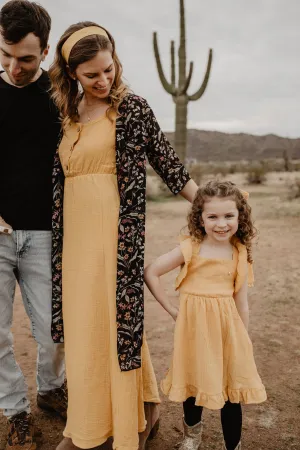 Yellow Maxi Matching Mommy & Me Dress- Women's Size