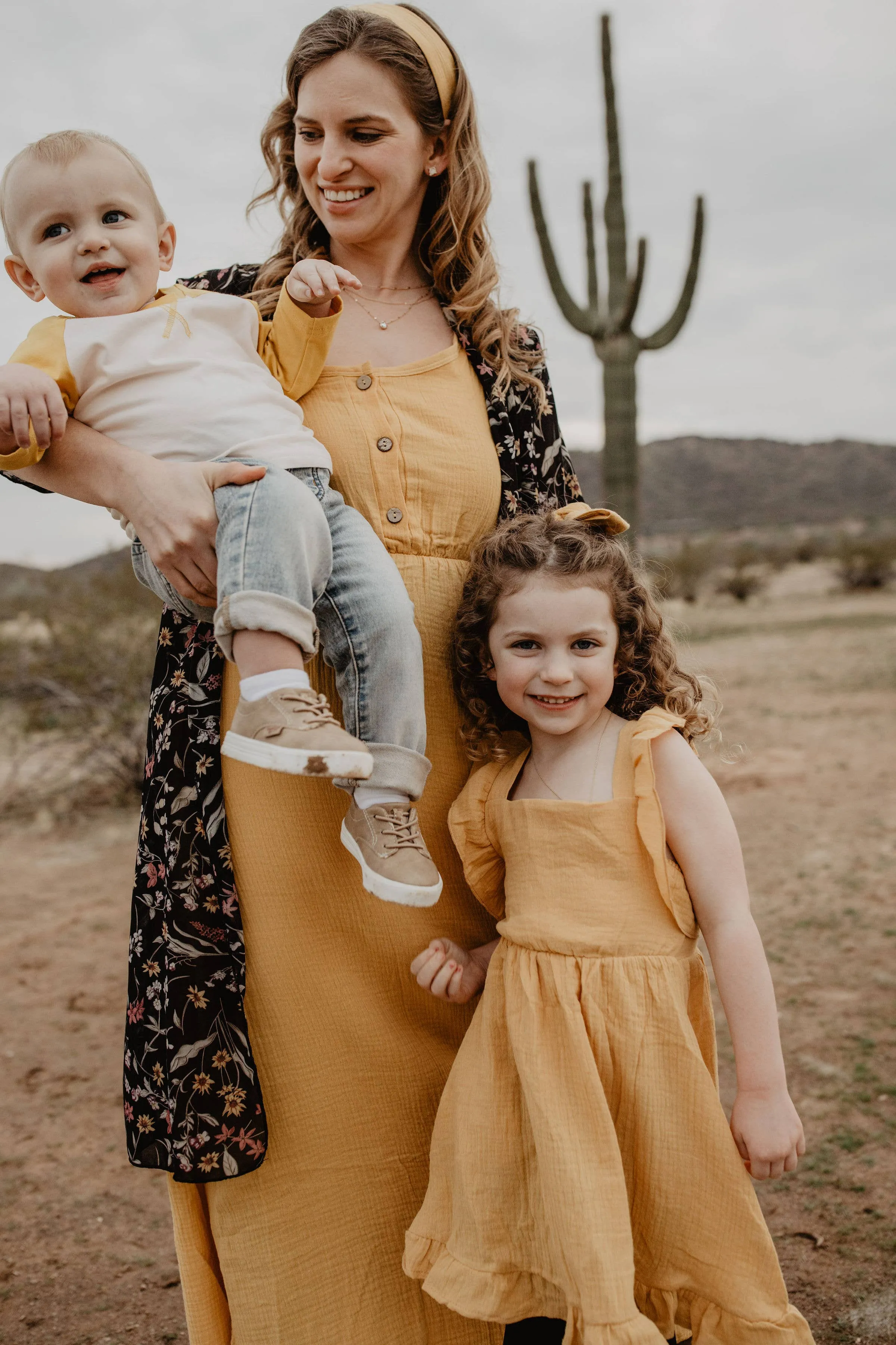 Yellow Maxi Matching Mommy & Me Dress- Women's Size
