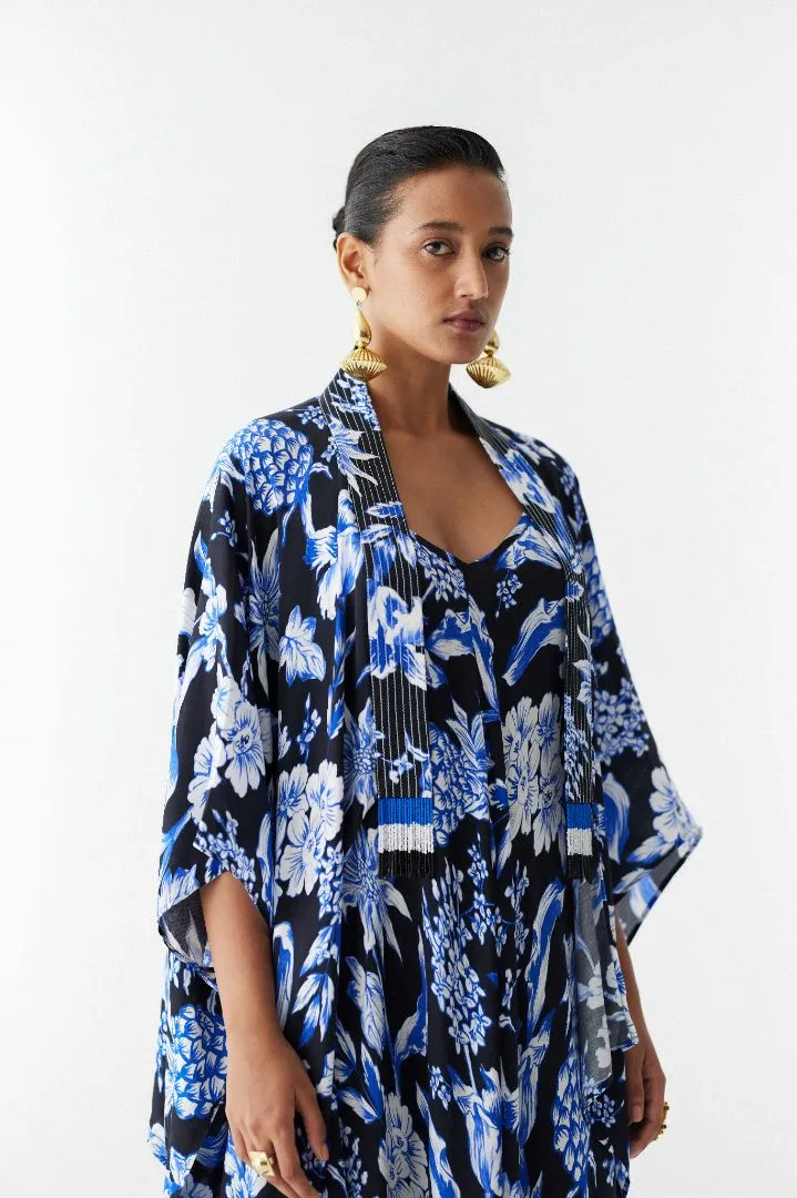 Yellow Pineapple Jumpsuit with Cape