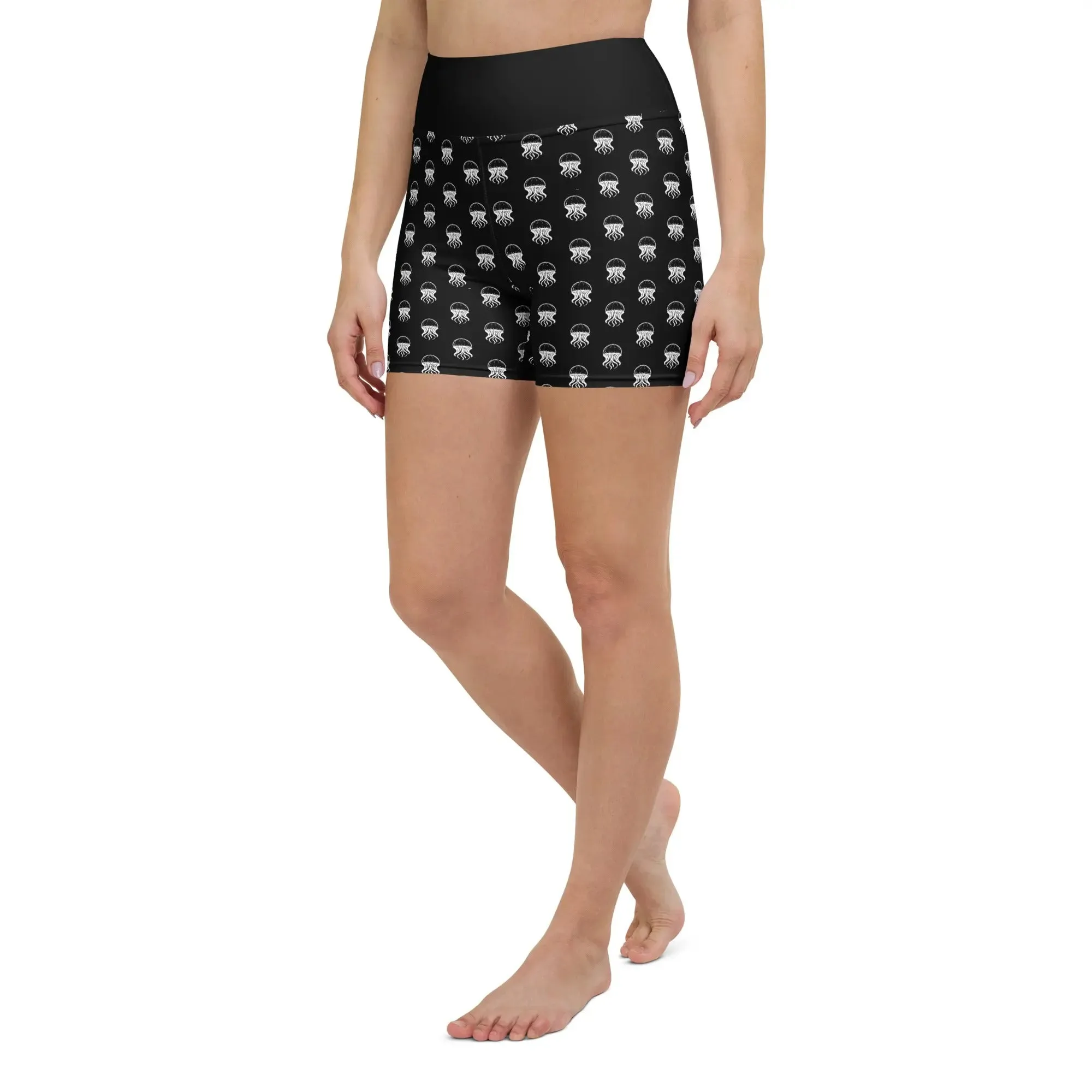 Yoga Shorts - Jellyfish Invaders