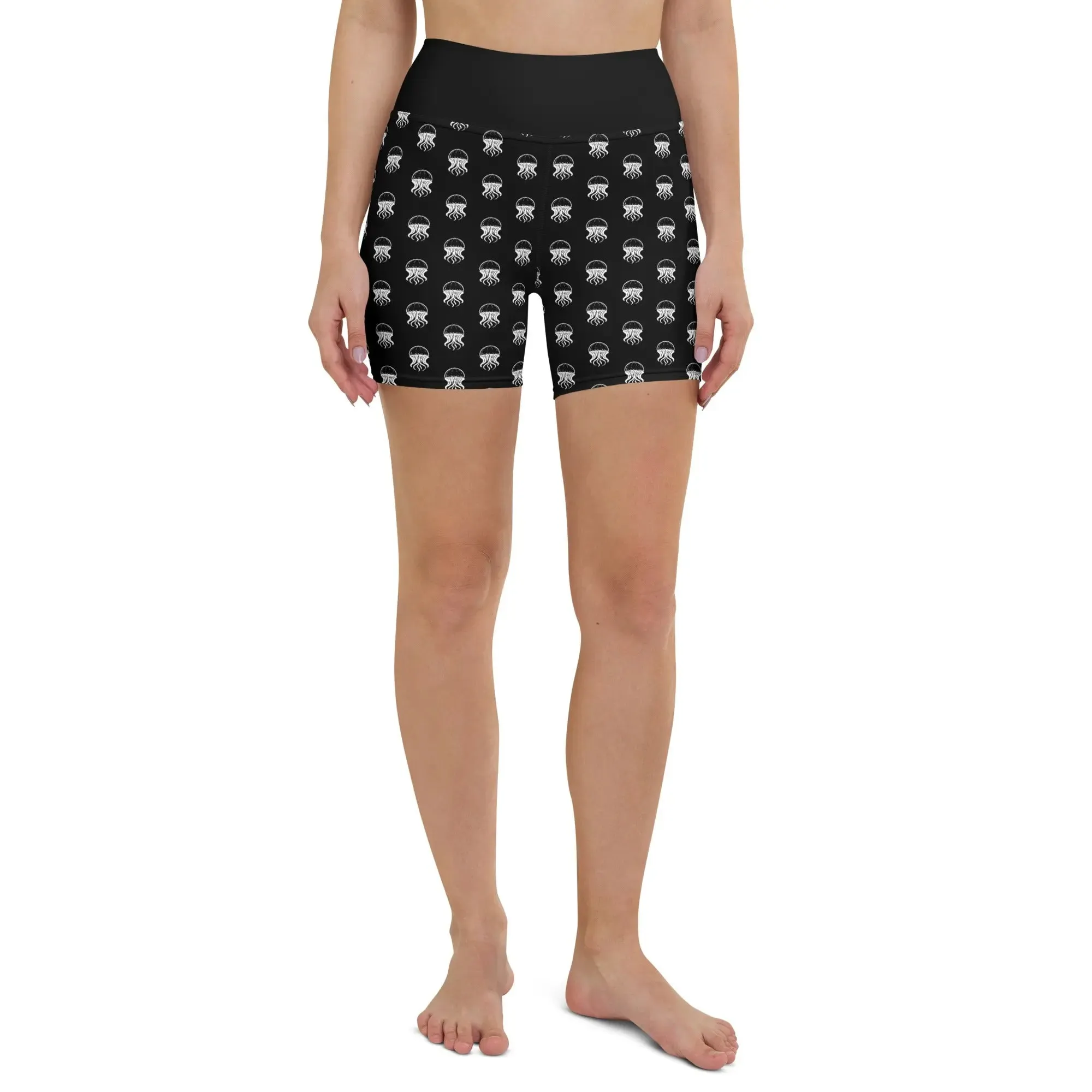 Yoga Shorts - Jellyfish Invaders