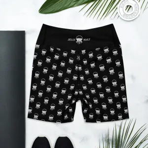 Yoga Shorts - Jellyfish Invaders