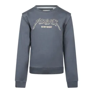 Youth Girls Long Sleeved Sweatshirt with Glitter Graphic: Size 8 to 14