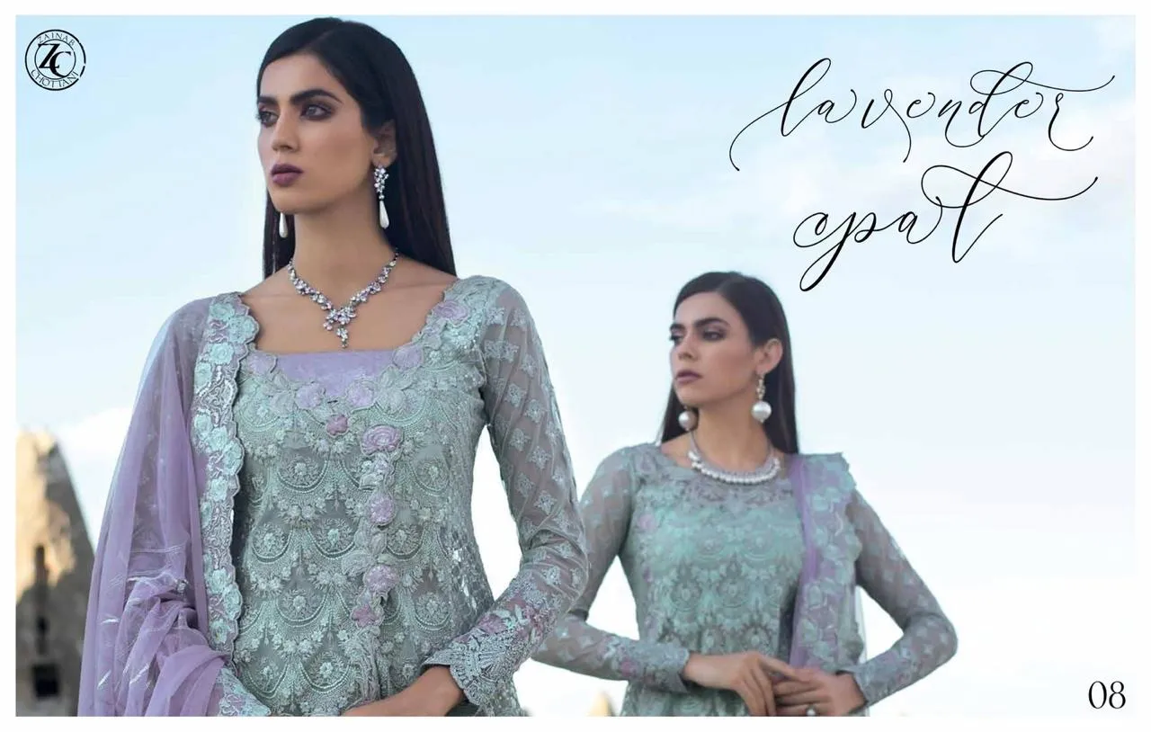 Zainab Chotani Designer Dress in light Green Color Model# C 1704