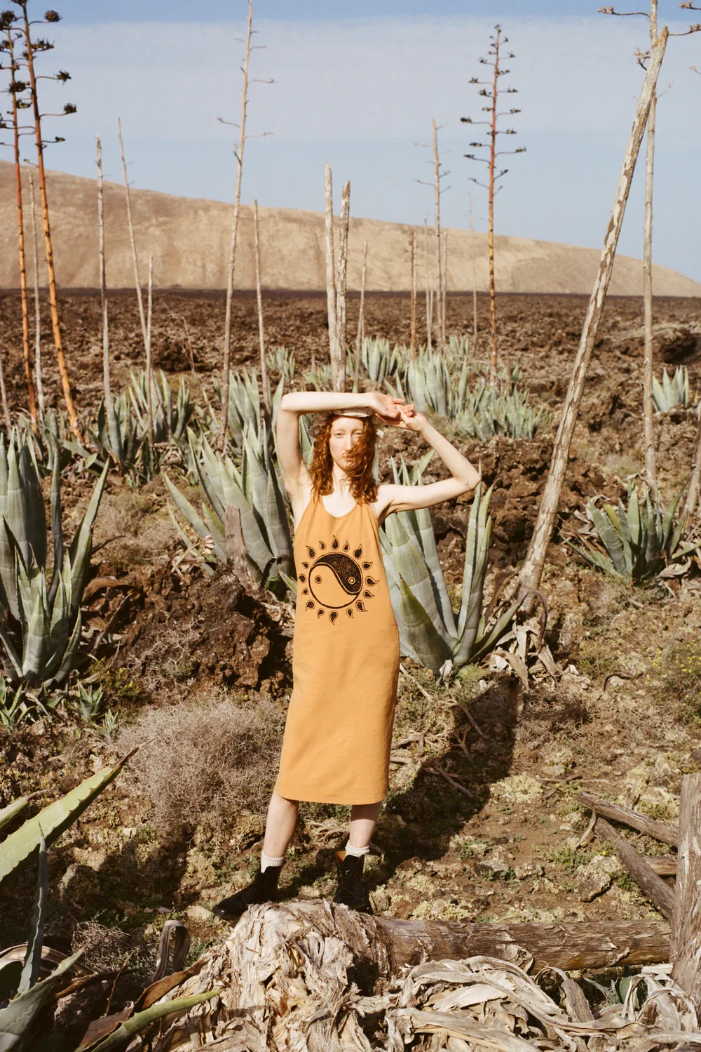 Zinnia dress in apricot