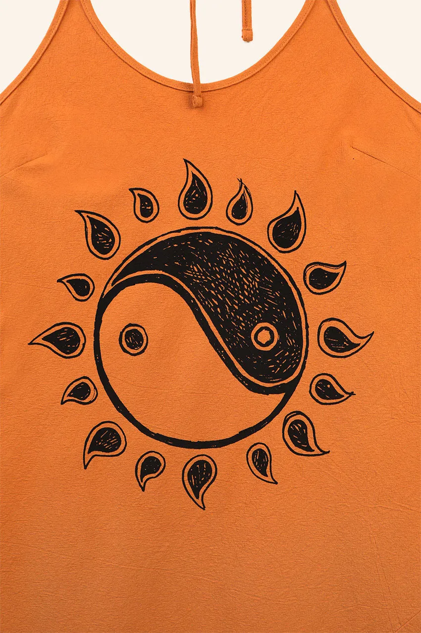 Zinnia dress in apricot