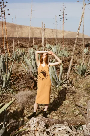 Zinnia dress in apricot
