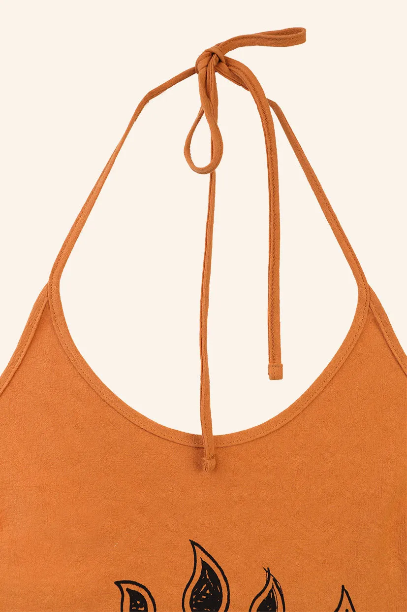 Zinnia dress in apricot