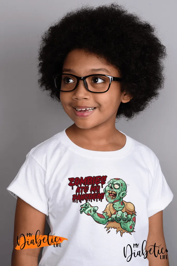 Zombies ate my pancreas - Kids Unisex T-Shirt