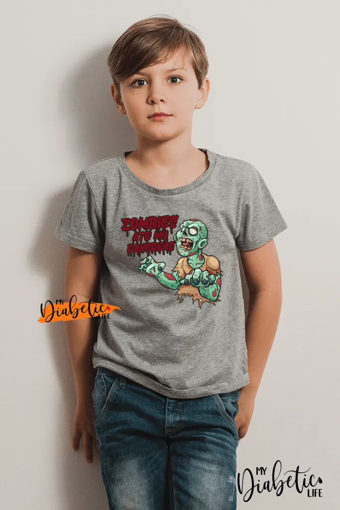 Zombies ate my pancreas - Kids Unisex T-Shirt